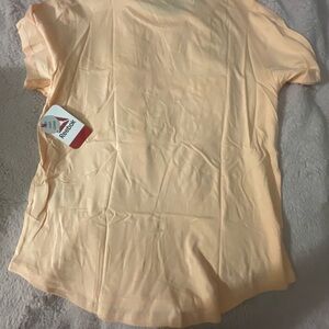 Reebok Orange Fitted Polo T-Shirt